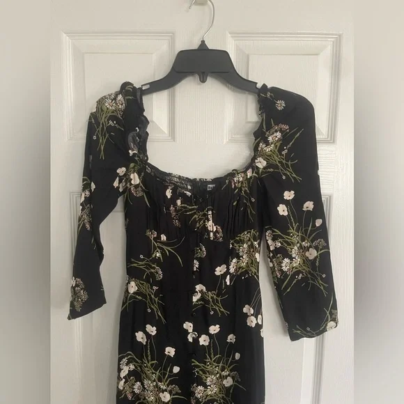 Reformation Fairway Floral Print Crepe Midi Dress - Picture 4 of 9